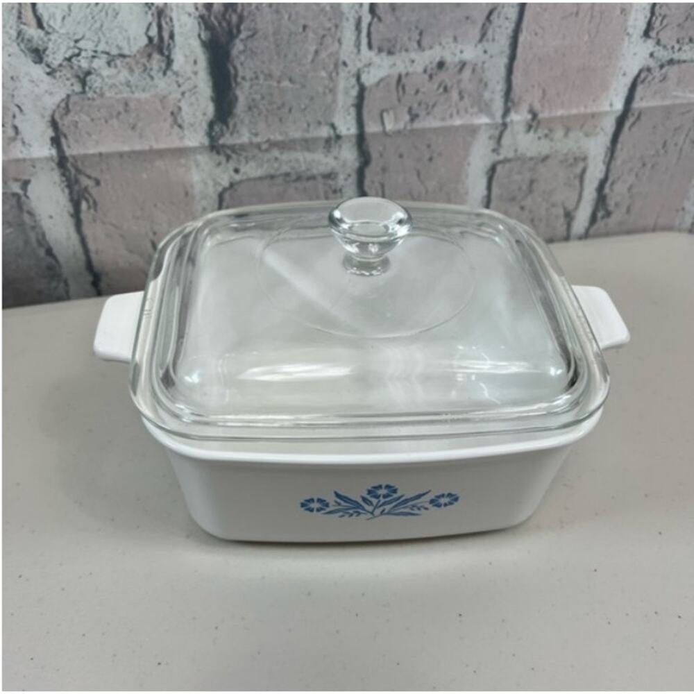 Corning ware Vintage 1 3/4 Qt Baking Dish W/ Lid, 1.5 Quart Rectangular Casserol - Picture 5 of 14